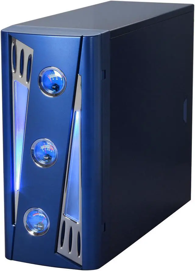 Alt view image 3 of 10 - APEVIA X-CRUISER2-BL Blue SECC Steel ATX Mid Tower Computer Case