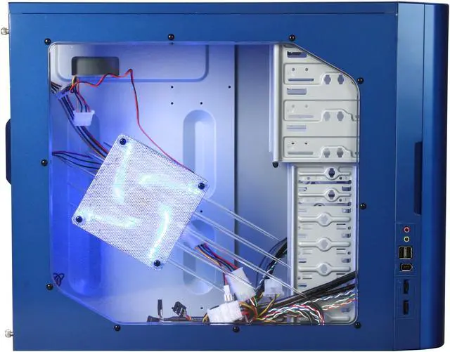 Alt view image 5 of 10 - APEVIA X-CRUISER2-BL Blue SECC Steel ATX Mid Tower Computer Case