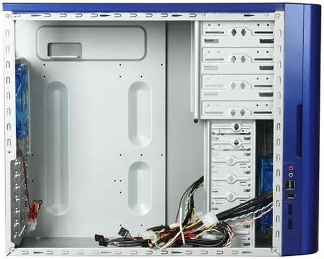 Alt view image 7 of 10 - APEVIA X-CRUISER2-BL Blue SECC Steel ATX Mid Tower Computer Case