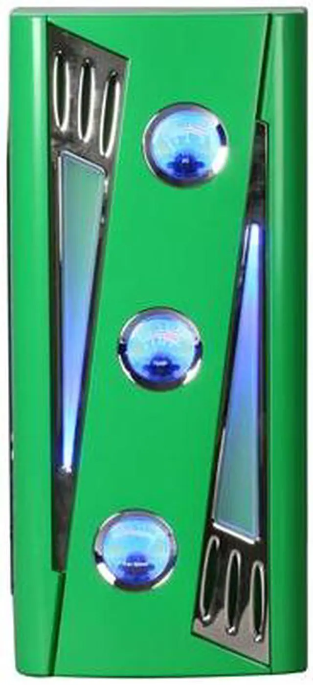 Alt view image 2 of 11 - APEVIA X-CRUISER2-GN Green SECC Steel ATX Mid Tower Computer Case