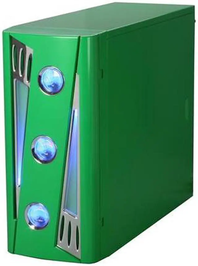 Alt view image 3 of 11 - APEVIA X-CRUISER2-GN Green SECC Steel ATX Mid Tower Computer Case