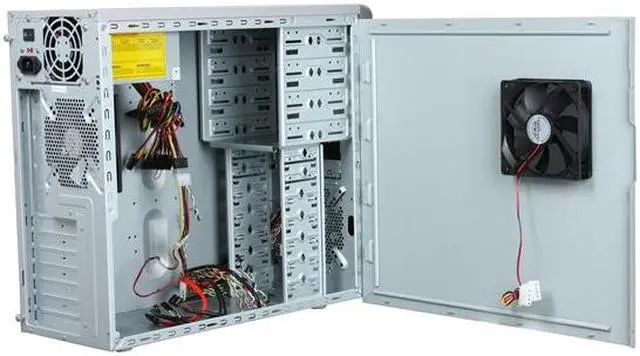Alt view image 5 of 9 - APEVIA X-DREAMER3 X-DMR3-NW-AL/450 Silver Metal ATX Mid Tower Computer Case 450W Power Supply
