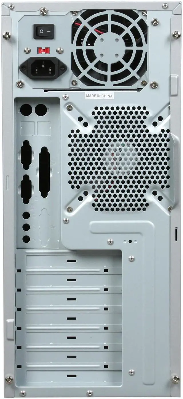 Alt view image 8 of 9 - APEVIA X-DREAMER3 X-DMR3-NW-AL/450 Silver Metal ATX Mid Tower Computer Case 450W Power Supply
