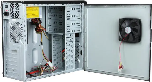 Alt view image 5 of 9 - APEVIA X-DREAMER3 X-DMR3-NW-BK/450 Black metal ATX Mid Tower Computer Case 450W Power Supply