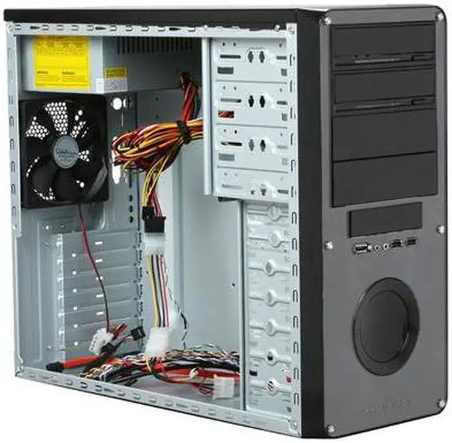 Alt view image 7 of 9 - APEVIA X-DREAMER3 X-DMR3-NW-BK/450 Black metal ATX Mid Tower Computer Case 450W Power Supply