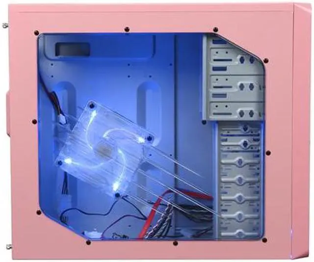 Alt view image 4 of 9 - APEVIA X-DREAMER3-PK Pink Metal ATX Mid Tower Computer Case