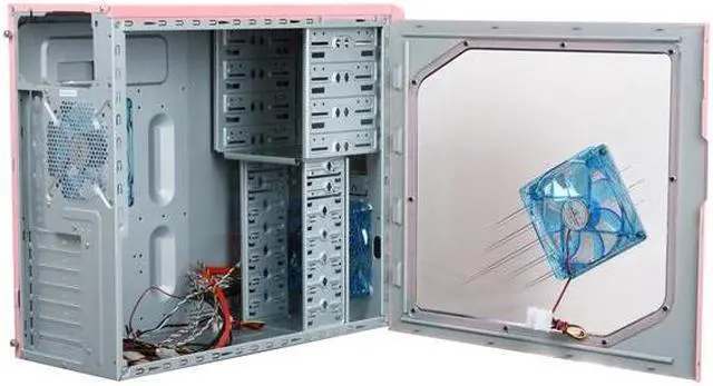 Alt view image 5 of 9 - APEVIA X-DREAMER3-PK Pink Metal ATX Mid Tower Computer Case
