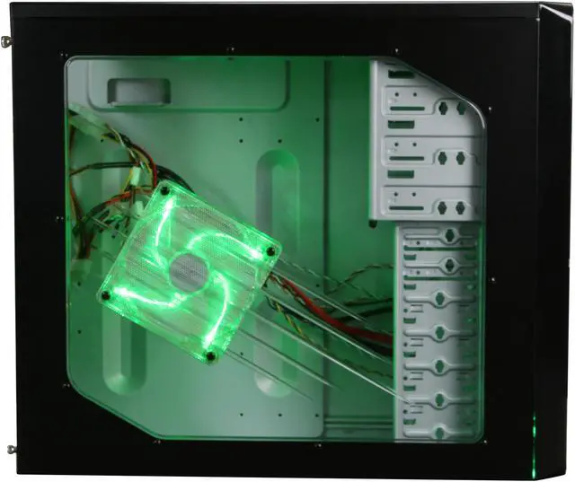 Alt view image 4 of 9 - APEVIA X-DREAMER3-GN Black / Green metal ATX Mid Tower Computer Case