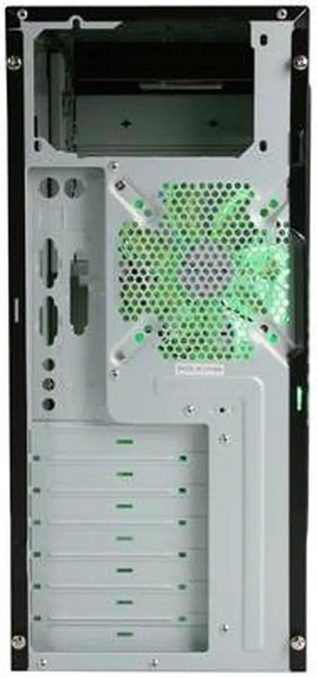 Alt view image 8 of 9 - APEVIA X-DREAMER3-GN Black / Green metal ATX Mid Tower Computer Case