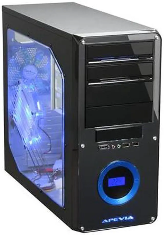 Main image of APEVIA X-DREAMER3-BL Black / Blue metal ATX Mid Tower Computer Case