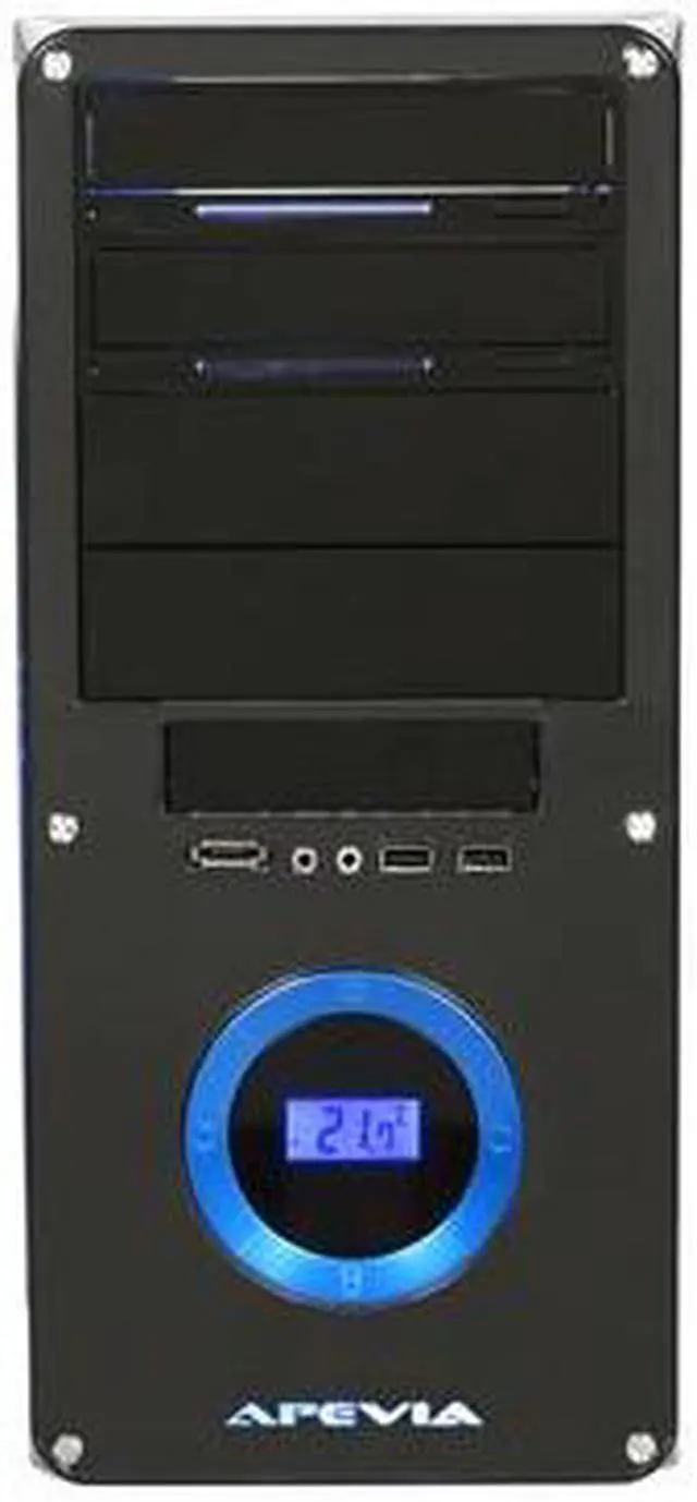 Alt view image 2 of 9 - APEVIA X-DREAMER3-BL Black / Blue metal ATX Mid Tower Computer Case