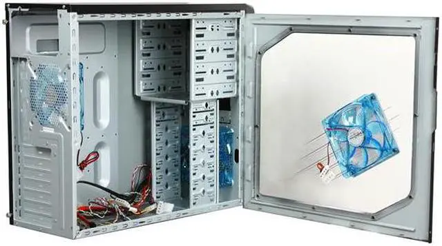 Alt view image 5 of 9 - APEVIA X-DREAMER3-BL Black / Blue metal ATX Mid Tower Computer Case