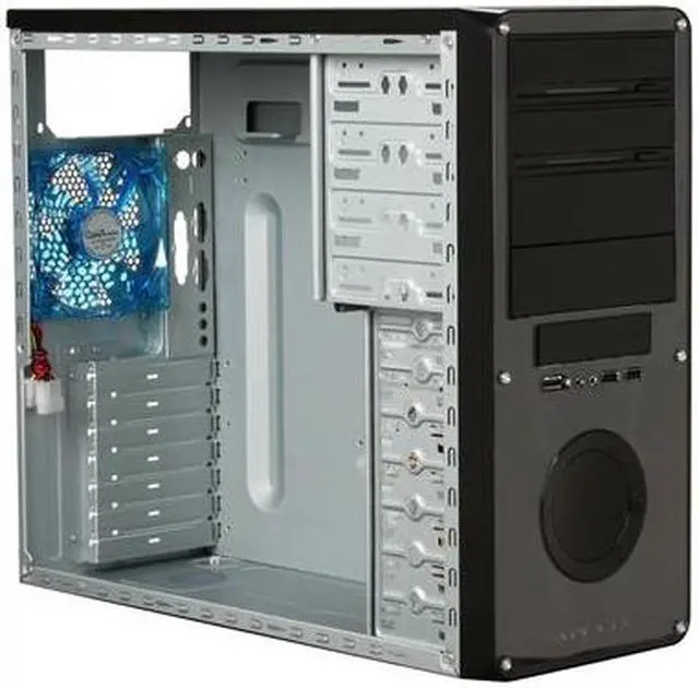 Alt view image 7 of 9 - APEVIA X-DREAMER3-BK Black Metal ATX Mid Tower Computer Case