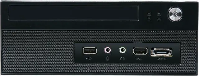 Alt view image 2 of 8 - APEVIA X-FIT-100 Black Steel Mini-ITX Tower Computer Case 250W Power Supply