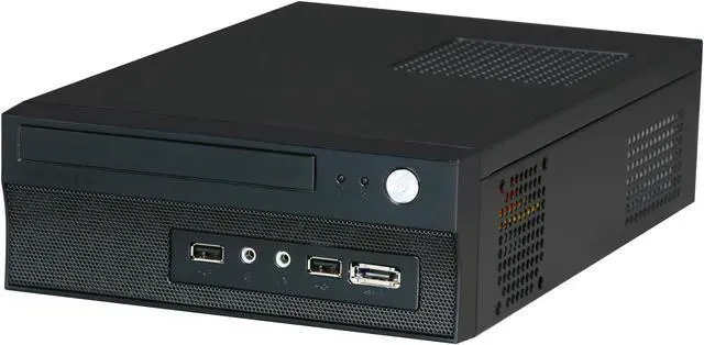 Alt view image 3 of 8 - APEVIA X-FIT-100 Black Steel Mini-ITX Tower Computer Case 250W Power Supply