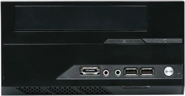 Alt view image 2 of 8 - APEVIA X-FIT-200 Black Steel Mini-ITX Tower Computer Case 250W Power Supply