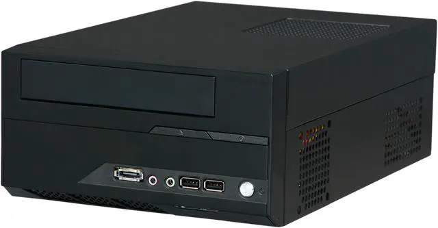 Alt view image 3 of 8 - APEVIA X-FIT-200 Black Steel Mini-ITX Tower Computer Case 250W Power Supply
