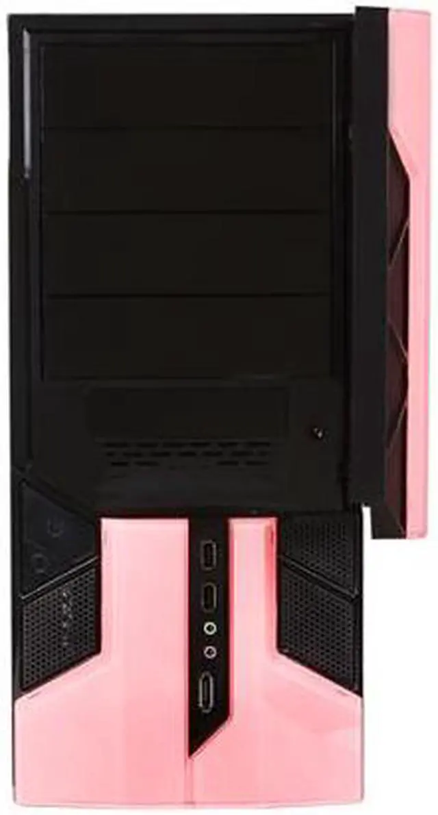 Alt view image 2 of 9 - APEVIA X-PLORER2 Series X-PLORER2-PK Black / Pink Steel ATX Mid Tower Computer Case
