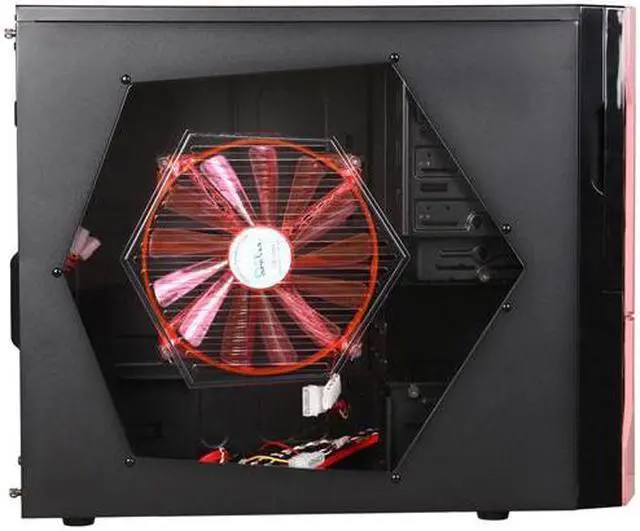 Alt view image 4 of 9 - APEVIA X-PLORER2 Series X-PLORER2-PK Black / Pink Steel ATX Mid Tower Computer Case