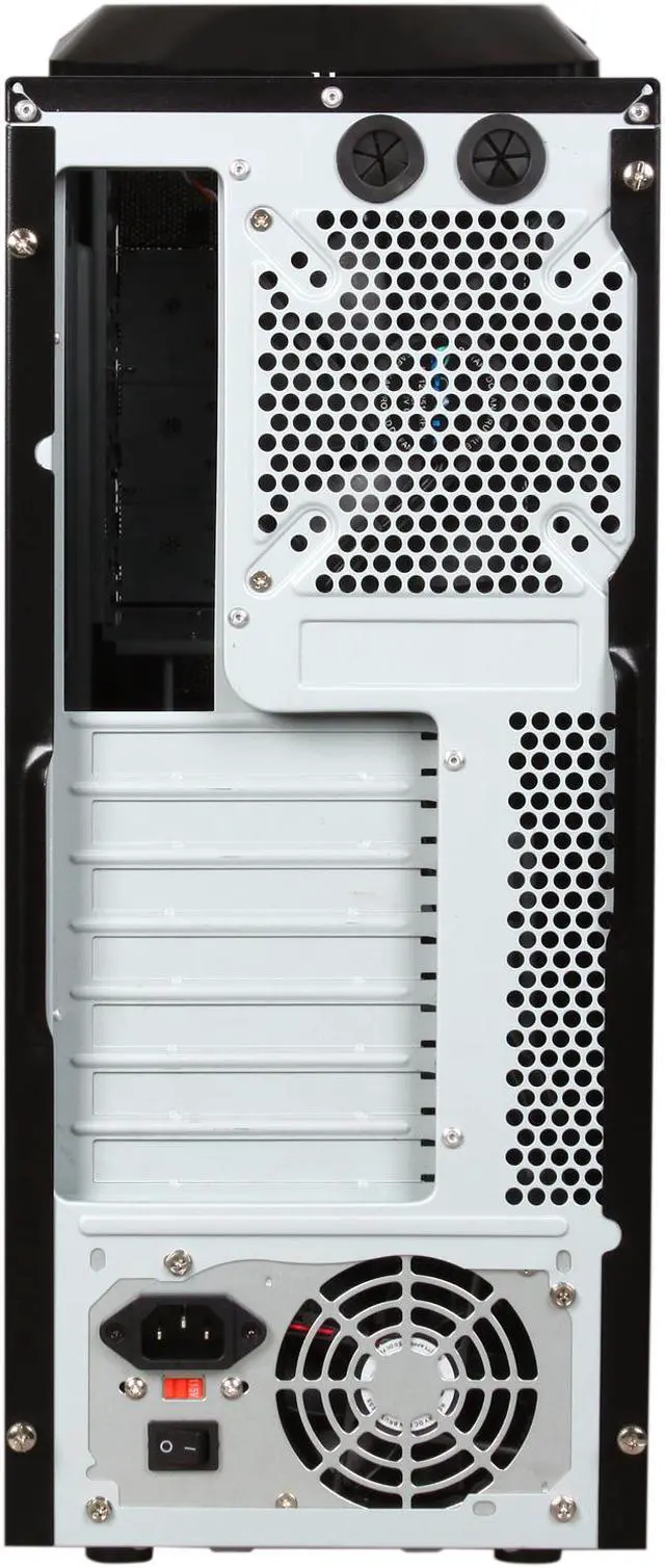 Alt view image 5 of 10 - APEVIA X-TROOPER Series X-TRP-NW-BK/450 Black Steel ATX Mid Tower Computer Case 450W Power Supply