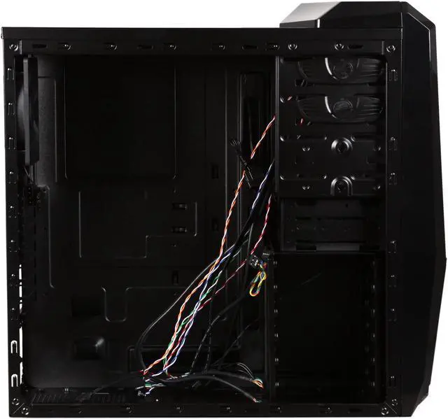 Alt view image 6 of 10 - APEVIA X-TROOPER Series X-TRP-RD Black / Red Steel ATX Mid Tower Computer Case