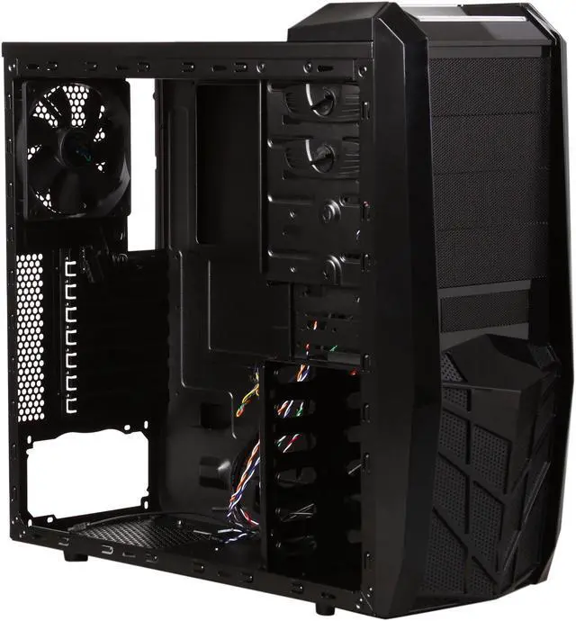Alt view image 7 of 10 - APEVIA X-TROOPER Series X-TRP-RD Black / Red Steel ATX Mid Tower Computer Case