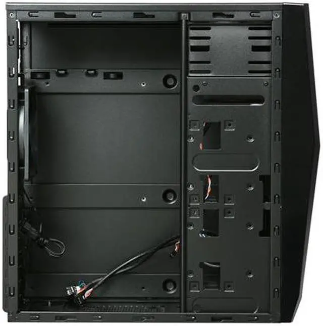 Alt view image 5 of 8 - APEVIA X-TROOPER Junior Series X-TRPJR-BK Black  Steel Micro ATX Mid Tower Computer Case  w/ Side Window