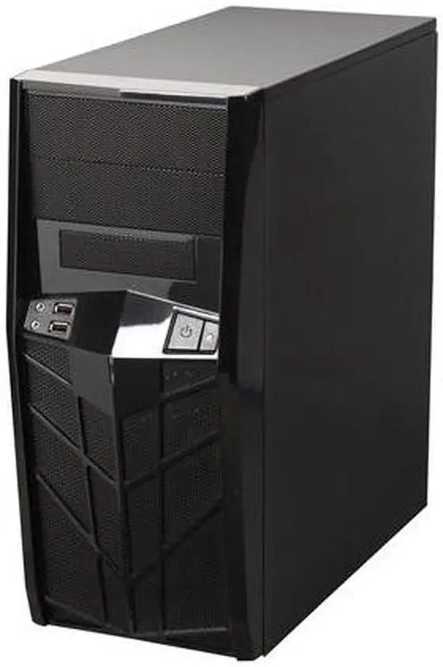 Alt view image 3 of 9 - APEVIA X-TROOPER Junior Series X-TRPJR-NW-BK Black Steel Micro ATX Mid Tower Computer Case