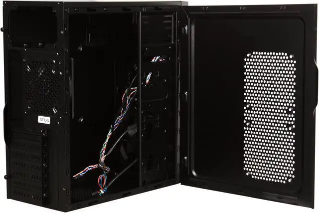 Alt view image 5 of 9 - APEVIA X-TROOPER Junior Series X-TRPJR-NW-BK Black Steel Micro ATX Mid Tower Computer Case