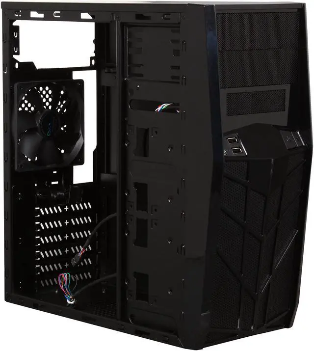 Alt view image 7 of 9 - APEVIA X-TROOPER Junior Series X-TRPJR-NW-BK Black Steel Micro ATX Mid Tower Computer Case