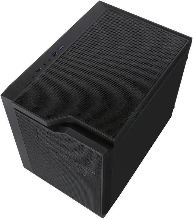 Alt view image 8 of 10 - APEVIA X-QPACK3-NW-BK Black SECC Micro ATX Cube Case Computer Case