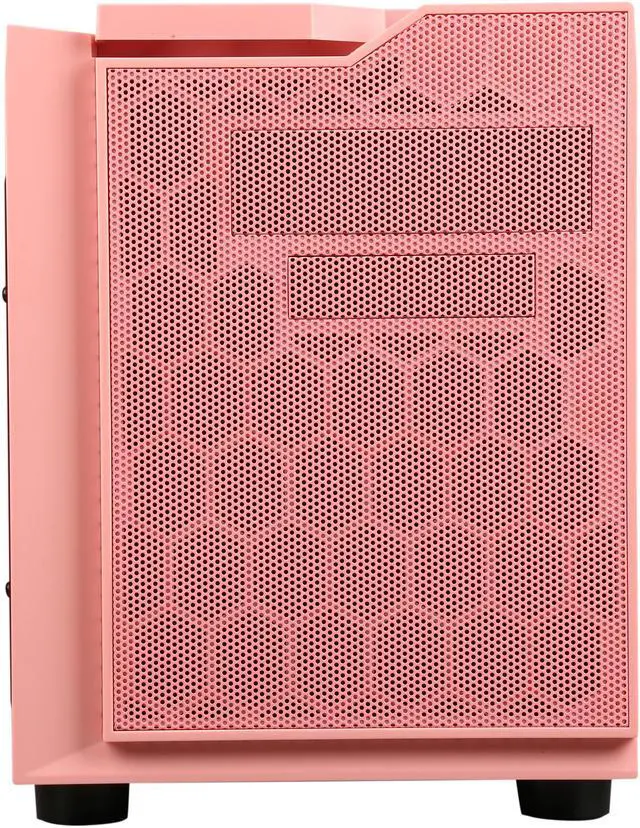 Alt view image 2 of 8 - APEVIA X-QPACK3-PK Pink SECC Micro ATX Cube Case Computer Case