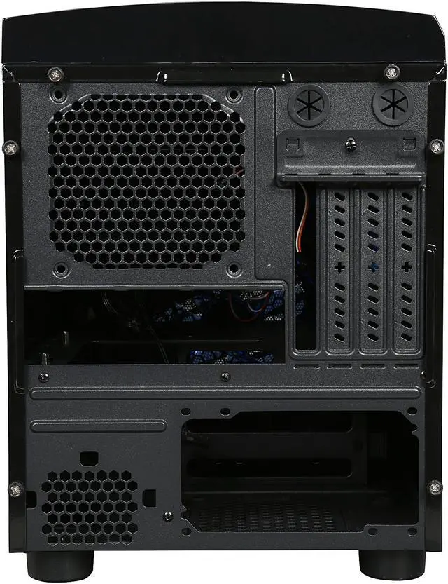 Alt view image 5 of 11 - APEVIA X-QBER-NW-BK Black SECC Micro ATX / ITX Cube Case Computer Case