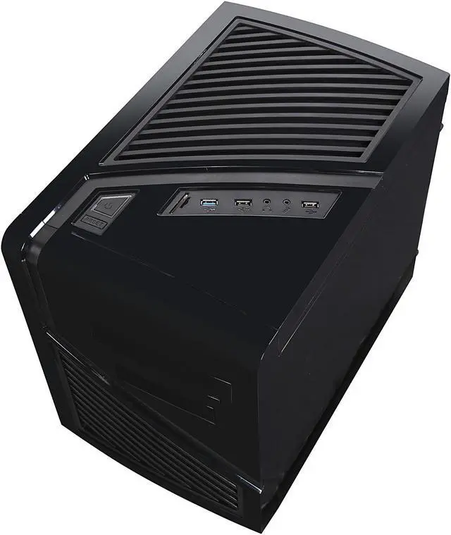Alt view image 10 of 11 - APEVIA X-QBER-NW-BK Black SECC Micro ATX / ITX Cube Case Computer Case