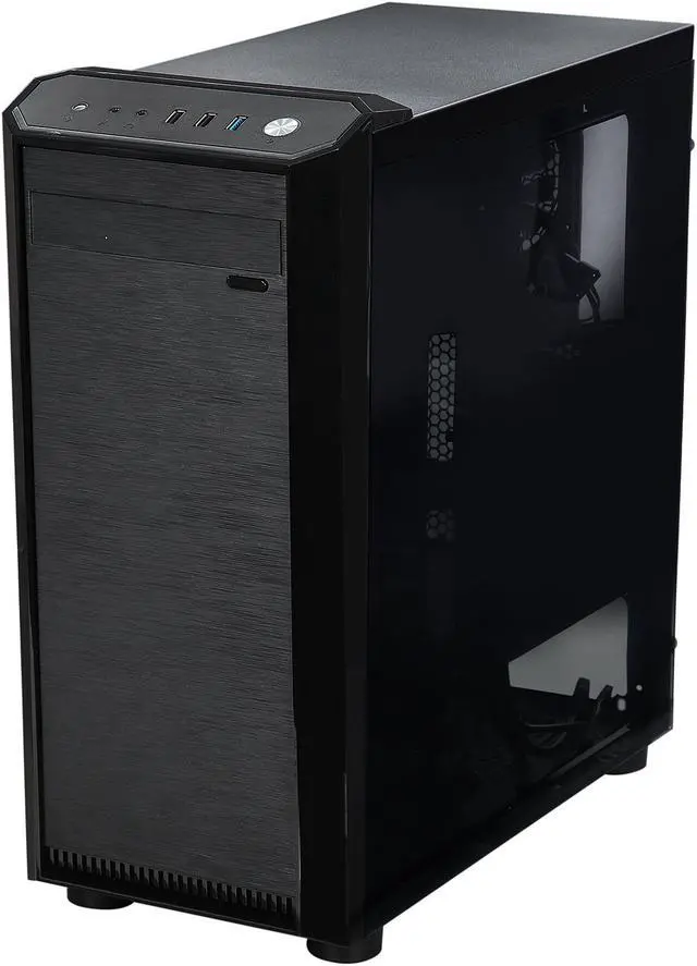 Alt view image 3 of 8 - APEVIA X-MIRAGE X-MIRAGE-GN Black / Green SECC Black Metal Chassis, ABS Plastic Front Panel ATX Mid Tower Computer Case
