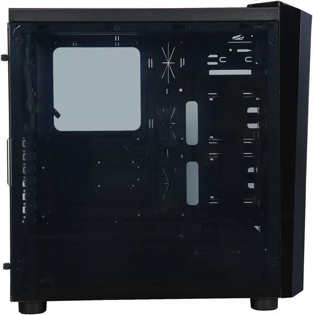 Alt view image 4 of 8 - APEVIA X-MIRAGE X-MIRAGE-GN Black / Green SECC Black Metal Chassis, ABS Plastic Front Panel ATX Mid Tower Computer Case
