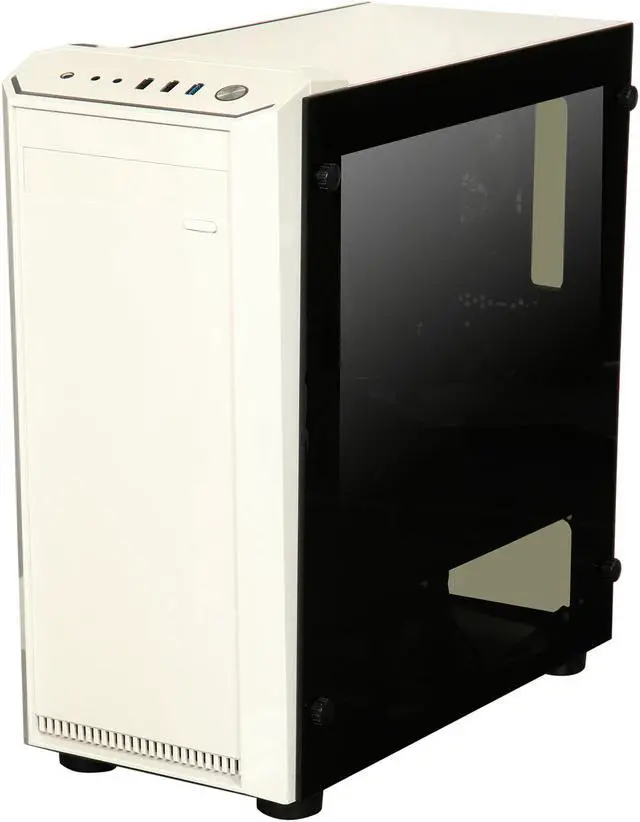 Alt view image 3 of 9 - APEVIA X-MirageDx-WH White Metal ATX Mid Tower Mid Tower Case w/ 2 x Side Tempered Glass Windows, USB3.0 / USB2.0 / Audio Ports