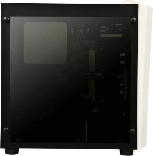 Alt view image 4 of 9 - APEVIA X-MirageDx-WH White Metal ATX Mid Tower Mid Tower Case w/ 2 x Side Tempered Glass Windows, USB3.0 / USB2.0 / Audio Ports