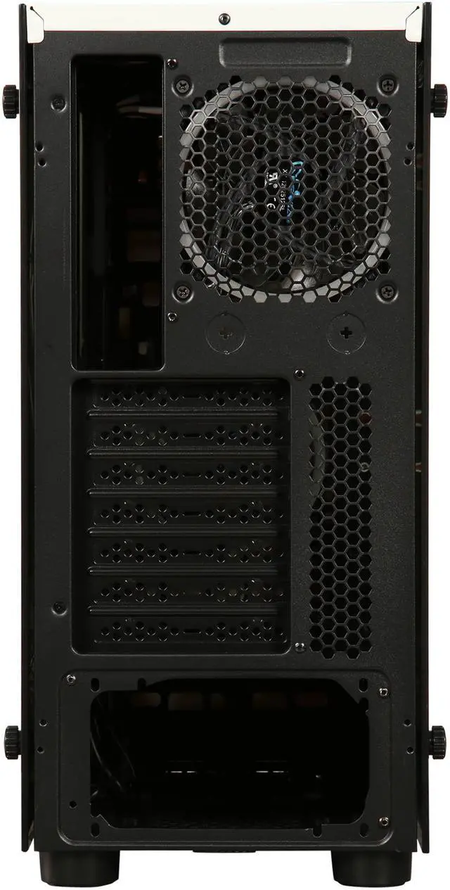 Alt view image 8 of 9 - APEVIA X-MirageDx-WH White Metal ATX Mid Tower Mid Tower Case w/ 2 x Side Tempered Glass Windows, USB3.0 / USB2.0 / Audio Ports