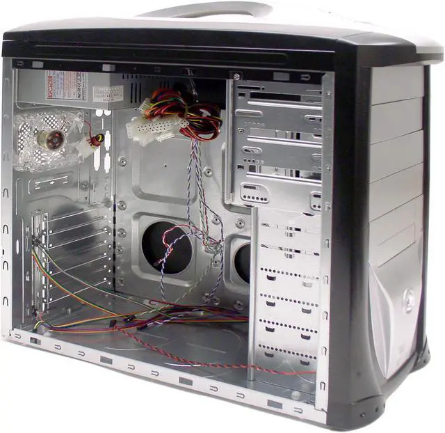 Alt view image 5 of 8 - POWMAX CP03294HL-5 Black All metal construction (SGCC) ATX Mid Tower Computer Case 400W Power Supply