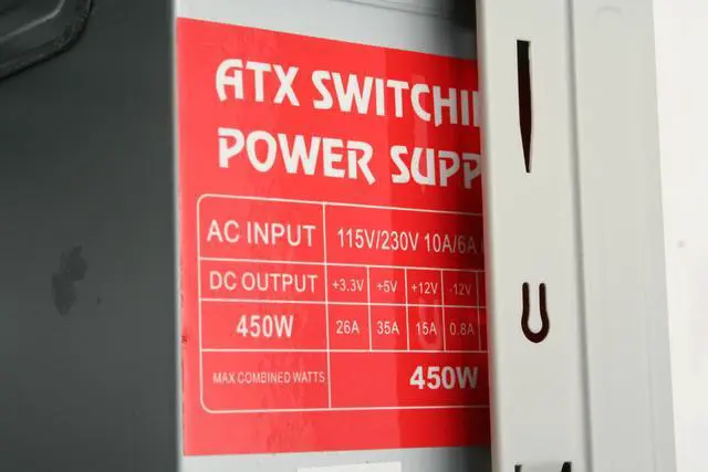 Alt view image 10 of 13 - POWMAX CP808PL-1 Beige SGCC steel ATX Mid Tower Computer Case 450W Power Supply