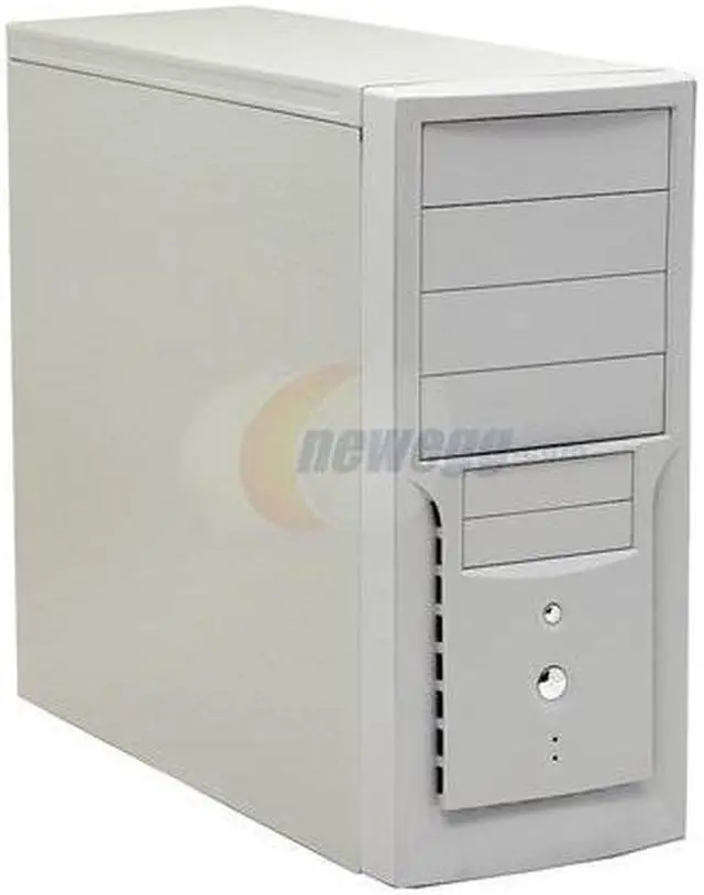 Main image of POWMAX CP808PL-1 Beige SGCC steel ATX Mid Tower Computer Case 450W Power Supply
