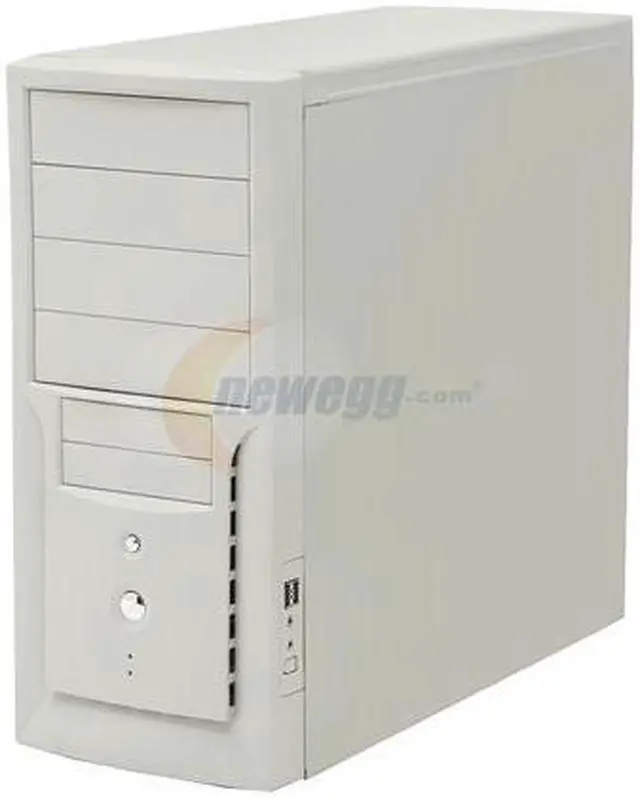 Alt view image 2 of 13 - POWMAX CP808PL-1 Beige SGCC steel ATX Mid Tower Computer Case 450W Power Supply