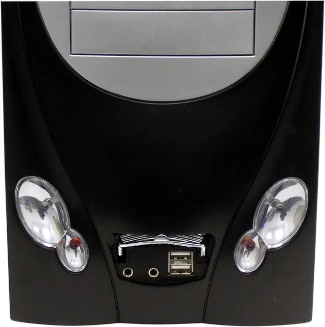 Alt view image 5 of 18 - POWMAX CP0327PL-4 Window Black/ Silver SGCC ATX Mid Tower Computer Case 400W Power Supply