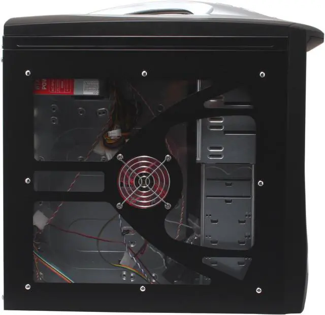Alt view image 7 of 18 - POWMAX CP0327PL-4 Window Black/ Silver SGCC ATX Mid Tower Computer Case 400W Power Supply