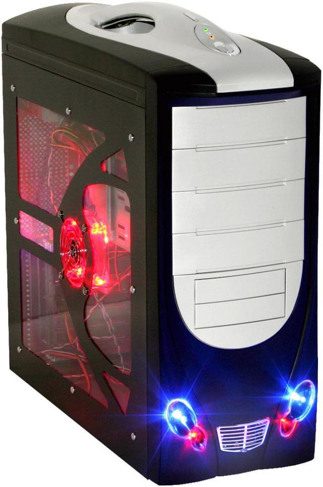 POWMAX CP0327PL-4 Window Black/ Silver Computer Case POWMAX CP0327PL-4 Window Black/ Silver Computer Case