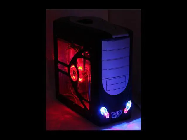 Alt view image 16 of 18 - POWMAX CP0327PL-4 Window Black/ Silver SGCC ATX Mid Tower Computer Case 400W Power Supply