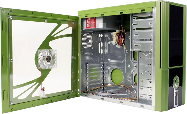POWMAX 702 MATRIX CP702-5 Green Computer Case - Newegg.com