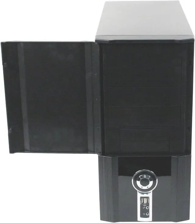 Alt view image 4 of 15 - POWMAX 702 MATRIX CP702-7 Black Steel ATX Mid Tower Computer Case 450W Power Supply