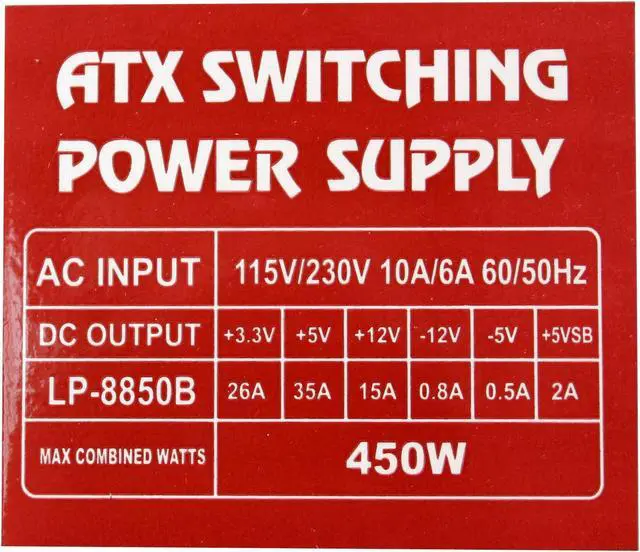 Alt view image 11 of 15 - POWMAX 702 MATRIX CP702-7 Black Steel ATX Mid Tower Computer Case 450W Power Supply